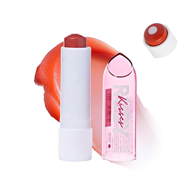 Ruby Kisses Balm Up Tinted Lip Balm, Non-Greasy Hydrating Formula, Nourishing Coconut Core & Vitamin E Infused, Lip Care with Natural Shine, Lightweight Sheer Color (Pink Nude)-VivaGrace Women