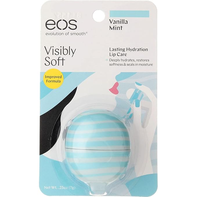 Eos Lip Balm Sft Van Mint Size .25z Eos Lip Balm Visibly Soft Van Mint .25z-VivaGrace Women