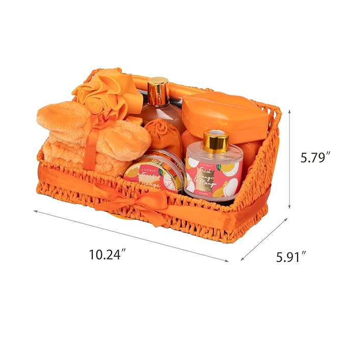 Mothers Day Gifts for Mom - 23-Piece Bath & Body Gift Basket Set for Women, Bath Gift Set, Spa Gift Basket Set with Bath Bomb & More | Christmas Valentine's Birthday Gifts, All Occasion Present-VivaGrace Women