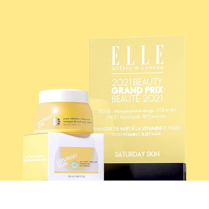 Saturday Skin Yuzu Vitamin C Sleep Mask Regenerist Retinol Ultra Rich Face Moisturizer Cream Smooth Skin and Reduce Wrinkles Ideal for All Skin Types-VivaGrace Women