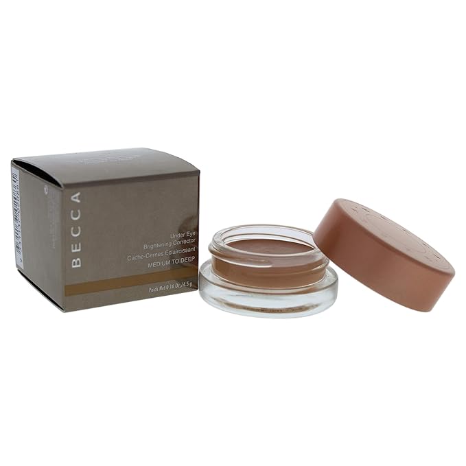BECCA - Under Eye Brightening Corrector, Medium to Deep: Rich, pearlized apricot, 0.16 oz.-VivaGrace Women