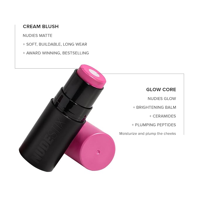 Nudies Matte + Glow Core All Over Face Blush Color - Magenta Magic-VivaGrace Women