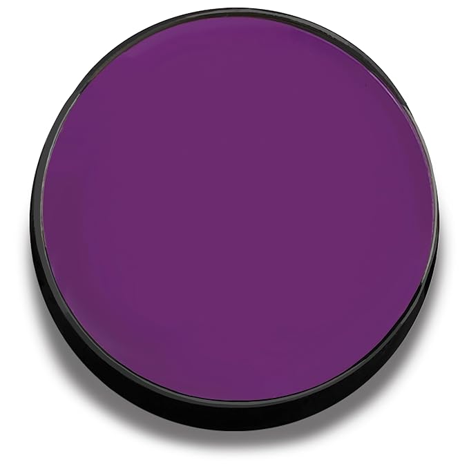 Mehron Makeup Color Cups | Stage, Foundation, Face Paint, Body Paint, Halloween | Face Paint Makeup | Greasepaint .5 oz (14 g) Purple-VivaGrace Women