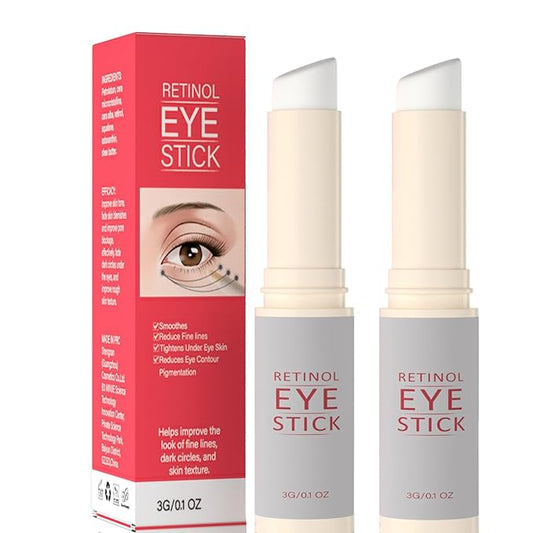 2Pcs Retinol Eye Stick, Retinol Under Eye Cream for Puffiness and Dark Circles, Hydrating Eye Cream Anti Aging for Enhanced Under Eye Nourishment.-VivaGrace Women