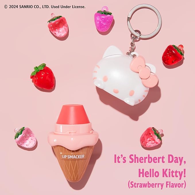 Lip Smacker Hello Kitty Ice Cream Lip Balm | Sanrio Collection | Gifts-VivaGrace Women