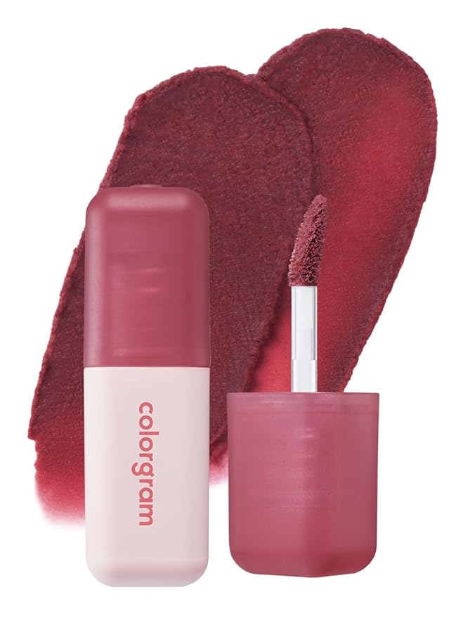 COLORGRAM NUDE BLUR TINT 10 DEAD ROSE | Soft Velvet Matte Liquid Lipstick & Cheek Tint | Lightweight Blurring Tint for a Smooth & Airbrushed Finish | Long-Lasting & Non-Sticky Formula-VivaGrace Women