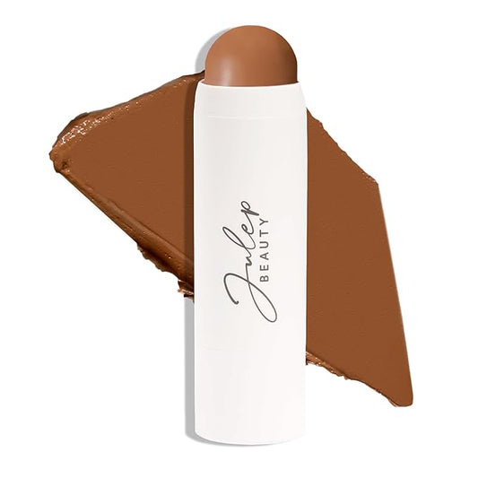 Julep Skip the Brush Cream to Powder Bronzer & Contour Stick - Melted Cocoa Medium skin tones - Long Lasting Blendable and Buildable Color -Multi-Use 2-in-1 Blush and Lip Makeup Stick-VivaGrace Women