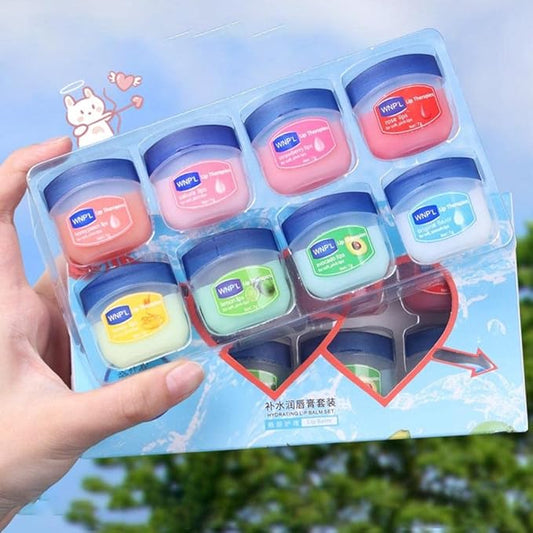 Fruit Flavored Lip Balm Set, Anti Chapping Lip Mmoisturizers, Mini Chapstick, Relieves Dull and Dry Skin, Long Lasting Lip Care Products-VivaGrace Women