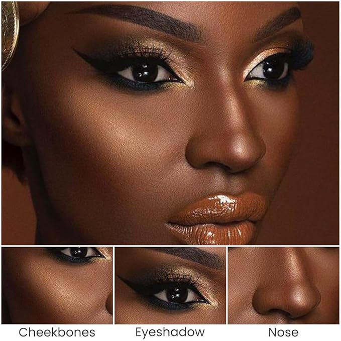 evpct 2in1 Face Shaping & Contouring Stick Cream Contour Concealer Bronzer Stick Makeup Kit for Beginner Face Highlighter Makeup Stick contorno maquillaje de maquillaje profesional,NEW Deep-VivaGrace Women
