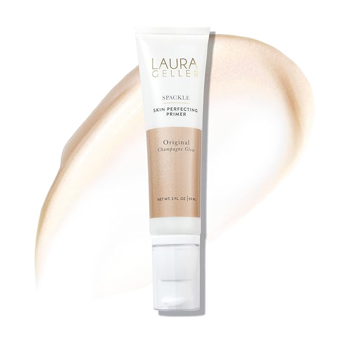 LAURA GELLER NEW YORK Spackle Primer - Champagne Glow - Super-Size 2 Fl Oz - Hyaluronic Acid Makeup Primer for Mature Skin-VivaGrace Women