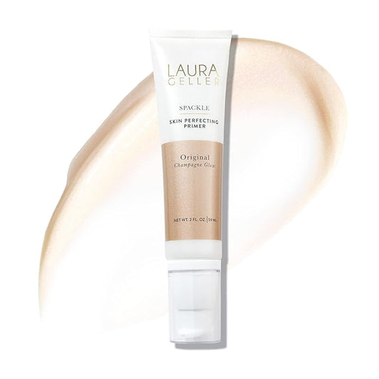LAURA GELLER NEW YORK Spackle Primer - Champagne Glow - Super-Size 2 Fl Oz - Hyaluronic Acid Makeup Primer for Mature Skin-VivaGrace Women