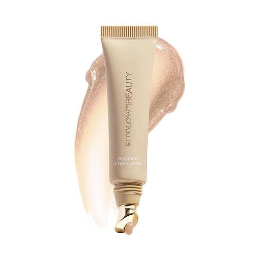 Fitglow Beauty Ceramide Hydra-Balm Lip Gloss | Hydrating Lip Serum with Peptides & Glutathione | Plumping & Anti-Aging Lip Skincare | Dry & Chapped Lip Repair | Vegan & Cruelty-Free | 12g - Bubbles-VivaGrace Women