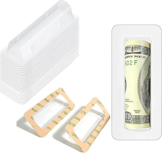 WESAPPINC Clear Chapstick Pouch Plastic Lip Balm Pouches for Gift Cards & Money Cards,Lip Balm Plastic Cover with Adhesive (60PACK)-VivaGrace Women