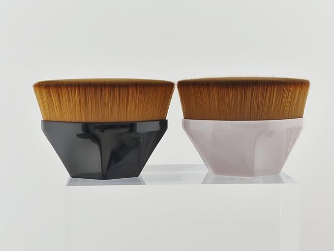 Foundation Makeup Brush Fast Flawless Application Blusher Liquid Cream Powder Cosmetic Body Blending Tool, Pink-VivaGrace Women