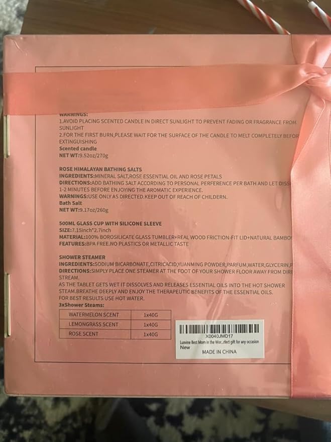 Best Mom in the World Gift set - Gift for Any Occasion – Gifts for Mom from Daughter Relaxing Gifts for Women Set – Mom Birthday Gifts Box – Gift Box for Valentine's Day, Mother's Day-VivaGrace Women