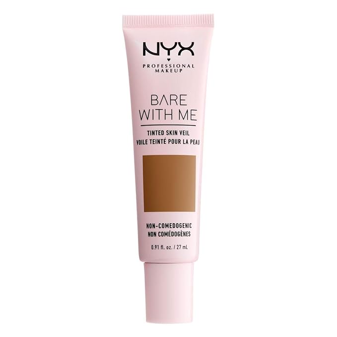 NYX PROFESSIONAL MAKEUP Bare With Me Tinted Skin Veil, Lightweight BB Cream - Cinnamon Mahogany-VivaGrace Women