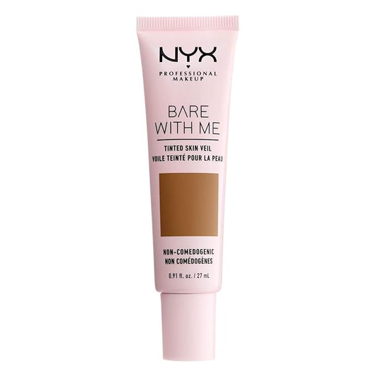 NYX PROFESSIONAL MAKEUP Bare With Me Tinted Skin Veil, Lightweight BB Cream - Cinnamon Mahogany-VivaGrace Women
