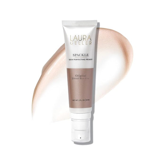 LAURA GELLER NEW YORK Primer, Ethereal Rose Glow, 2 Fl Oz - Long-Wear Foundation, Shimmery Finish, Hyaluronic Acid, Hydrating, Lightweight, Non-Greasy, Cruelty-Free, 59 ml-VivaGrace Women