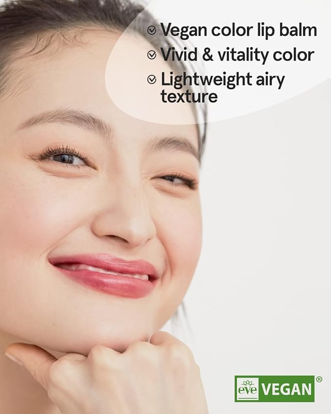 ATHÉ Authentic Airy Lip Balm 01 DRIZZLE, Korean Vegan Color Lip Blam, Flake-Free Slim Fit Lips, Silky Powdery Finish & Air-like Blurring with Vibrant Colors, 0.11oz.-VivaGrace Women