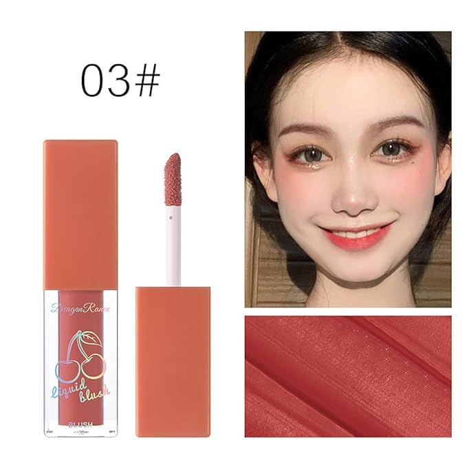 Liquid Blush 4Pcs Set Makeup for Cheeks Matte Finish Soft Cream, Flushed Cheeks, Vegan & Cruelty-free,Long-Wearing, Smudge Proof, Natural-Looking-VivaGrace Women