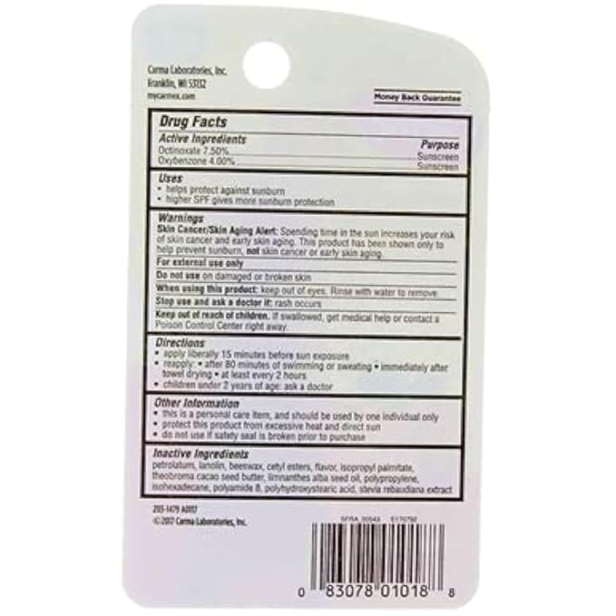 Carmex Daily Care Lip Balm Strawberry SPF 15 0.35 oz (Tube in Blister Pack)-VivaGrace Women