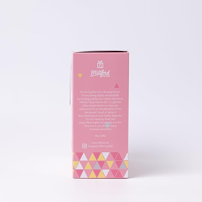 Deep Moisture Skincare Set with Panthenol and Hyaluronic Acid for Dry Skin, Moisturizing, Hydrating, Soothing, Face Moisturizing Set, Korean Skin Care, Gift Set-VivaGrace Women