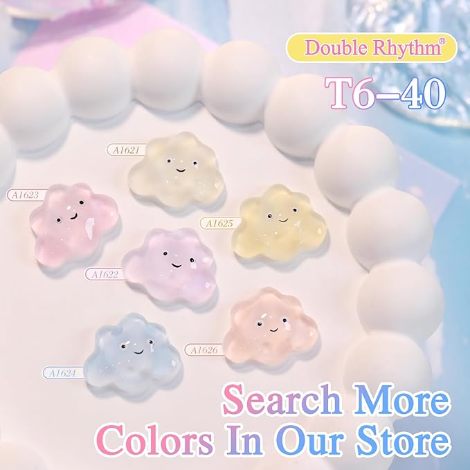 Double Rhythm 0.50 OZ Translucent Gel Polish Same Color Same Bottle Sheer Pastel Neutral Natural Milky 15 ML Jelly UV Nail Art DIY at Home (Pink-A1623)-VivaGrace Women