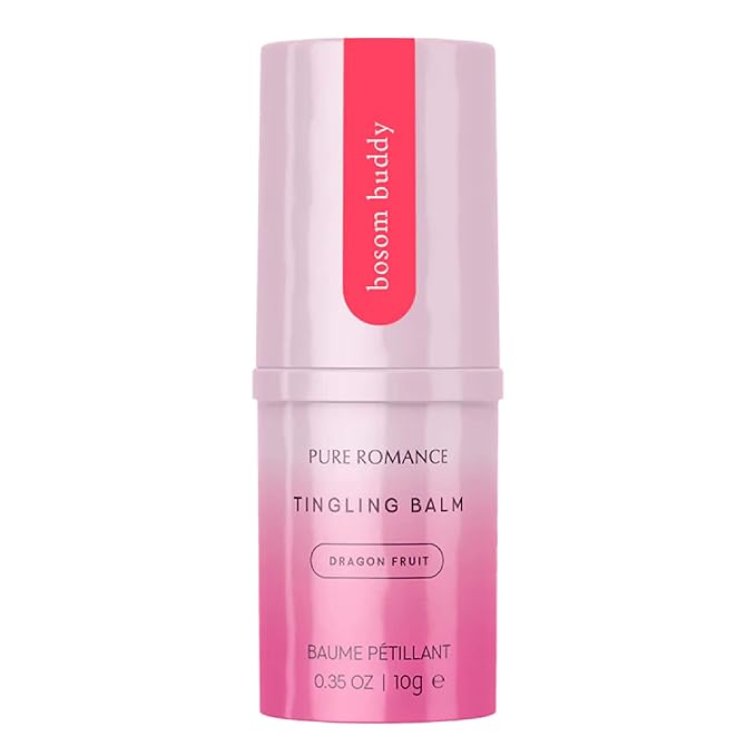 Pure Romance Bosom Buddy Tingling Flavored Lip & Nipple Balm, Dragon Fruit, 35 oz-VivaGrace Women