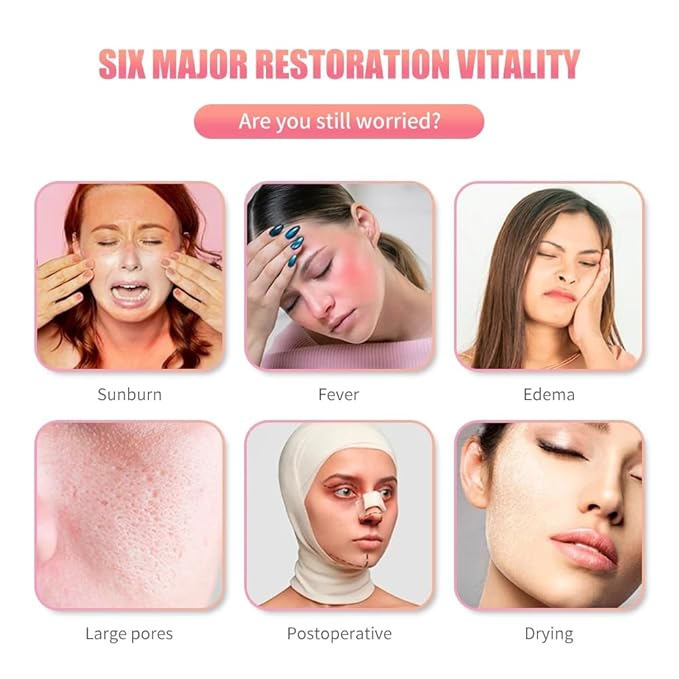 Ice Face Roller, Joyeee Silicone Ice Roller For Face and Eyes Puffiness Relief Reusable Face Ice Cubes Migraine Pain Relief Facial Ice Mold Skincare Tools Gifts for Women Beauty-VivaGrace Women