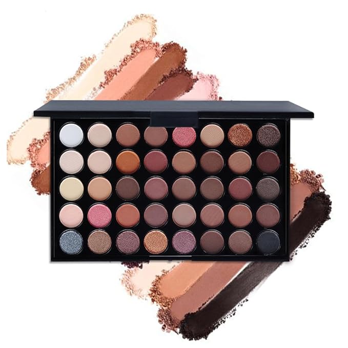 All in One Eyeshadow Palette Makeup Set, Makeup Kits with Makeup Brush, Mascara, Eyebrow Pen,Travel Makeup Bundle Holiday Surprising Makeup Gift Box for Women Girls, Vegan, Maquillage-VivaGrace Women