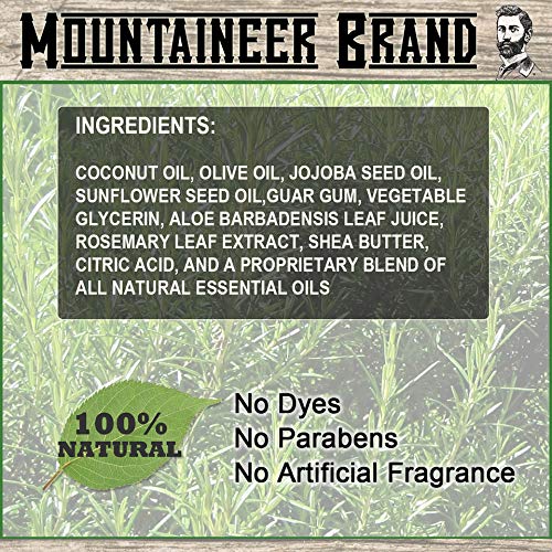 Mountaineer Brand Bald Head Shampoo for Men | All Natural Moisturizing/Hydrating Shaving Soap and Face Cleanser | For Daily Head/Scalp Care and Wash | Cleanse | Refreshing Natural Scent 4oz-VivaGrace Women