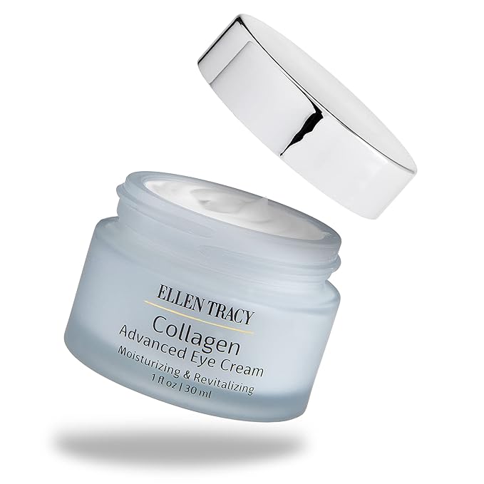 ELLEN TRACY Collagen Eye Cream | Advanced Moisturizing & Renewing Cream for Removing Dark Circles and Puffiness Under Eyes | Collagen, Dimethicone, 30 ML, 1 FL Oz-VivaGrace Women