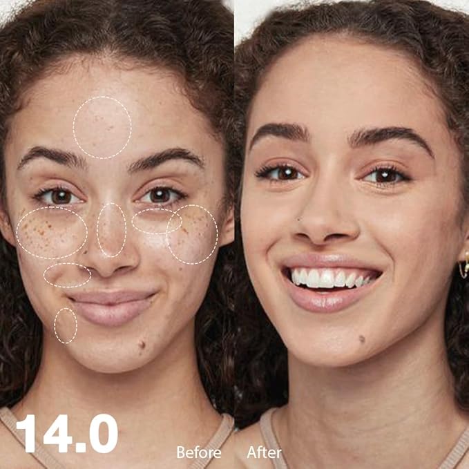 Pro Under Eye Full Coverage Liquid Concealer to Cover Dark Circles, Scars, Redness, Spots, Fine Lines, Corrector Anti-Aging Natural Finish, Moistening Smooth Cream, Waterproof 0.4 fl oz - Medium#-VivaGrace Women