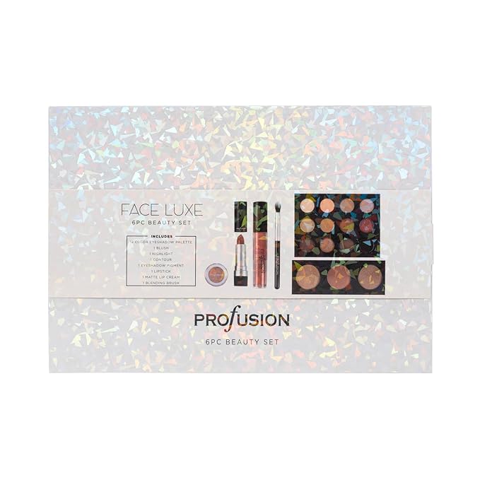Profusion Cosmetics Face Luxe 6 PC Beauty Set for Show Stopping Looks, Elevate Your Beauty Routine with Glam Essentials Ultimate Makeup Gift Set, Luxurious Glamour for Beauty Enthusiasts-VivaGrace Women