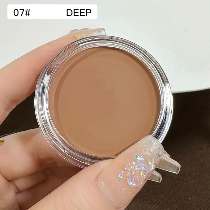 7 Color Solid Concealer Full Coverage Correcting Cream Concealer Waterproof Long-lasting Under Eye Concealer for Dark Circles Color Corrector Pro Concealer (Color 07)-VivaGrace Women