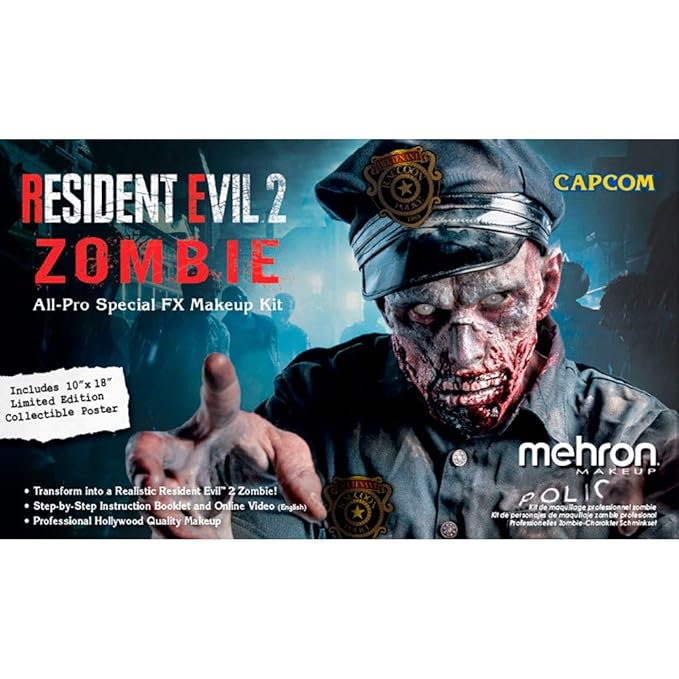 Mehron Makeup RE2 Zombie All-Pro Makeup Kit-VivaGrace Women