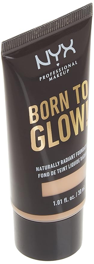NYX PROFESSIONAL MAKEUP Born To Glow Naturally Radiant Foundation, Medium Coverage - Light Ivory-VivaGrace Women