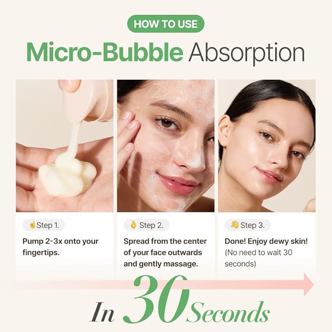 MENOKIN 30 Seconds Quick Bubble Mask [CLEAR] - [Cica] in Micro-bubbles For Soothing & Skin Strengthening, Hydration, Clearer Complexion, Korean Skin Care Essential, 70 Uses, 3.21 fl.oz-VivaGrace Women