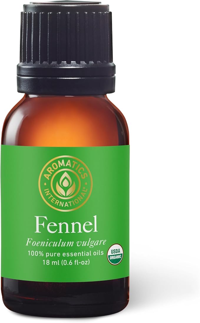 Aromatics International Premium Organic Fennel Sweet Essential Oil 18ml | 100% Pure Essential Oil for Diffusion & Aromatherapy-VivaGrace Women