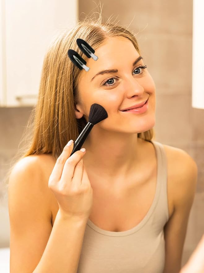 8Pcs No Bend Hair Clips - Creaseless Hair Clips Styling Duck Bill Clip No Dent Alligator HairBarrettes, Small Gifts for Women Girl Salon Hairstyle Hairdressing Bangs Waves Makeup, Black-VivaGrace Women