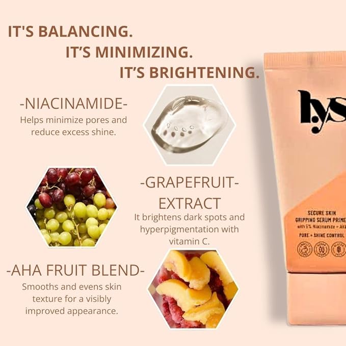 LYS Beauty Secure Skin Gripping Serum Primer 1 oz/ 30 mL-VivaGrace Women