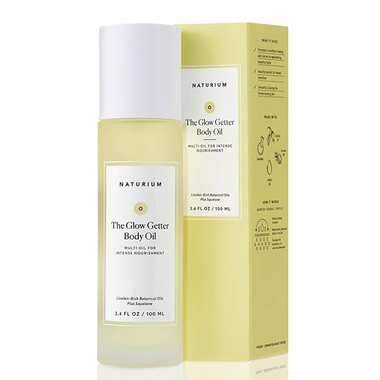 Naturium The Glow Getter Body Oil, Multi-Oil for Intense Nourishment, Hydrating & Moisturizing Formula, Vegan & Cruelty-Free, 3.4 oz-VivaGrace Women