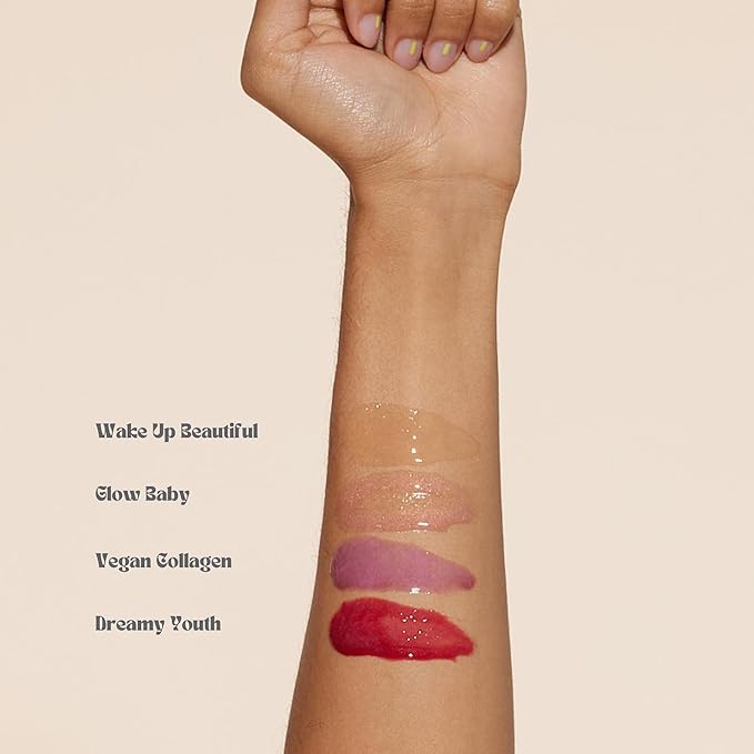 Pacifica Beauty Complex Lip Balm Trio Set, Makeup, Glow Baby, Wake Up Beautiful, Vegan Collagen, Lip Gloss, Orange, Lavender, Lemon, Vanilla, Non Sticky Formula, 0.30 fl oz Each (Set of 3)-VivaGrace Women