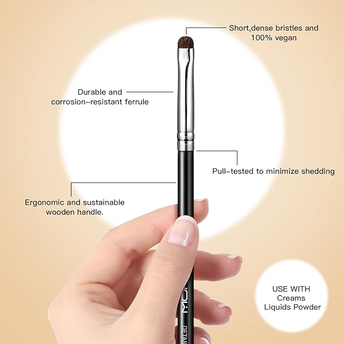 EIGSHOW Concealer Brush, Detail Shader Makeup Brush for Blending Eyeshadow, Concealing Small Blemishes and Imperfections - Precision Application (E867)-VivaGrace Women