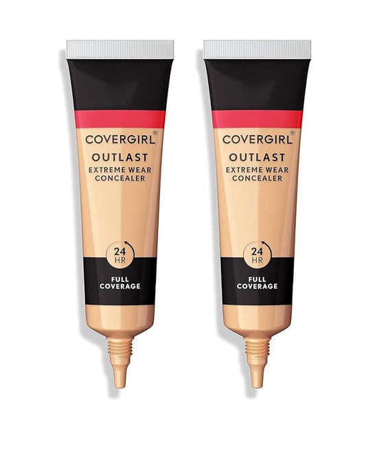 COVERGIRL Outlast Extreme Wear Concealer, Golden Ivory 802, Shelf Pack of 2-VivaGrace Women