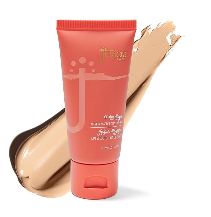 Juvia's Place I Am Magic Velvety Matte Liquid Foundation 600 - Cairo - Light w/Neutral Undertone, Makeup Foundation Full Coverage, Lightweight, Long Wear, Velvety Matte Finish-VivaGrace Women