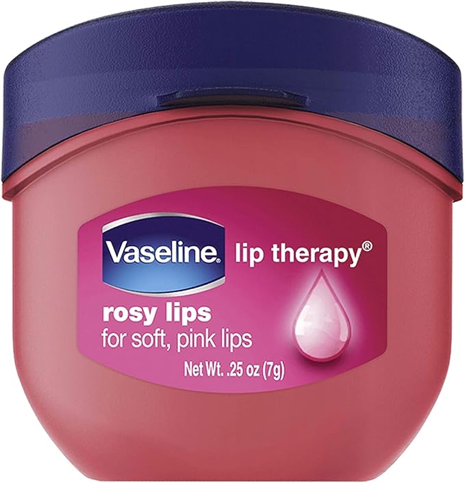 Vaseline Lip Therapy Rosy Lips Flavor Dry Chapped Lips 0.25 Oz (7g)-VivaGrace Women