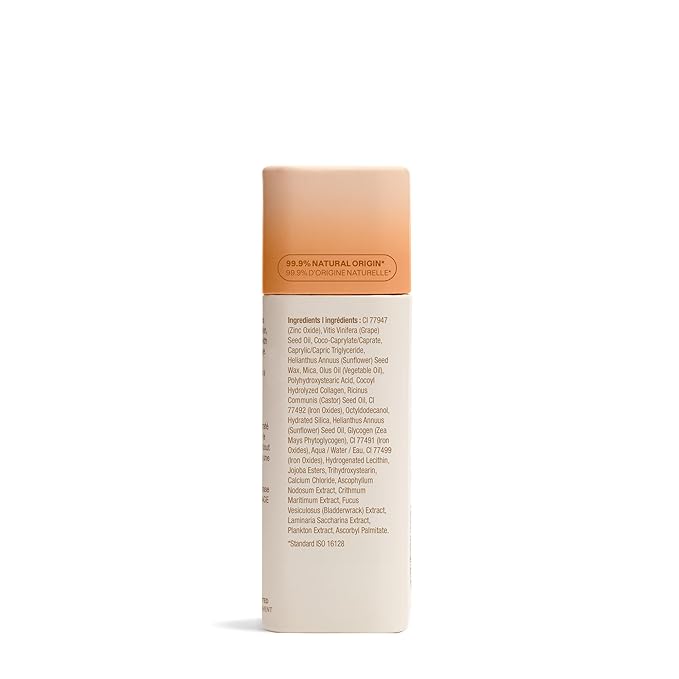 ATTITUDE Oceanly Light Coverage Face Tinted Oil Stick, EWG Verified, Titanium Dioxide-Free, Vegan & Cruelty-Free Tinted Moisturizer, Plastic-Free, Dune, 0.42 Ounces-VivaGrace Women