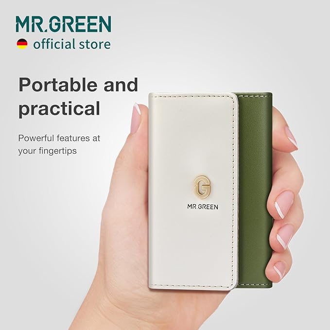 MR.GREEN Colorful Manicure Set Practical Pedicure Kits Nail Clippers Personal Care Tools Facial Hair Scissors with Fashion Case (Mr-6681 Green)-VivaGrace Women