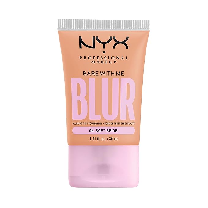 NYX PROFESSIONAL MAKEUP Bare With Me Blur Skin Tint Foundation Make Up with Matcha, Glycerin & Niacinamide - Soft Beige-VivaGrace Women